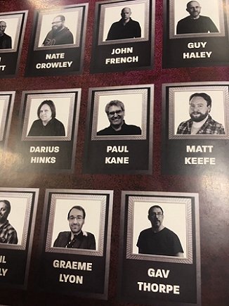 Guests at Black Library Live: images of Nate Crowley, John French, Guy Haley, Darius Hinks, Paul Kane, Matt Keefe, Graeme Lyon, Gav Thorpe