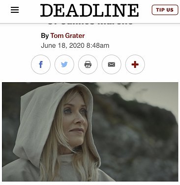 Image: Deadline banner, picture of Barbara Crampton