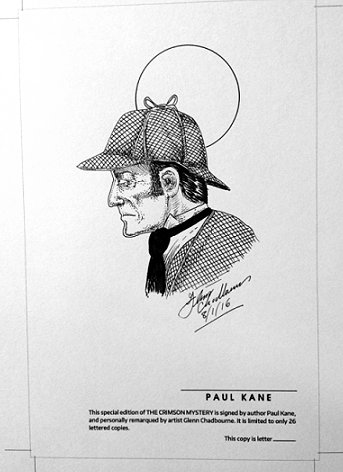 Glenn Chadbourne remarque - Crimson Mystery by Paul Kane