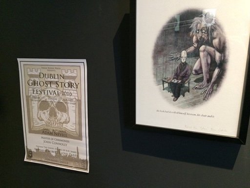Dublin Ghost Story Festival poster, and art by Brian Coldrick