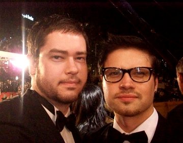 Ed Williams and Lewis Copson at the Cannes Film Festival, 2009