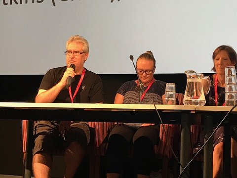 L to R: Paul Kane, Fran Dorricott, Roz Watkins