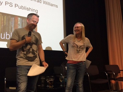 L to R: Conrad Williams, Sarah Pinborough