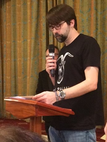 Joe Hill, speaking at the BFS Awards