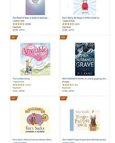 Screenshot: Amazon advert for Her Husband's Grave by Paul Kane