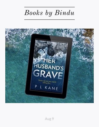 Banner image: Books by Bindu - ebook of Her Husband's Grave by P L Kane