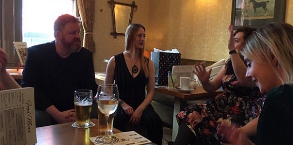 L: Gareth L. Powell, R: Lydia Gittins