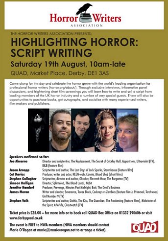 Highlighting Horror: Scriptwriting flyer