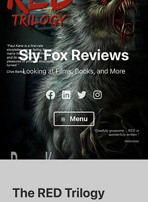 screenshot for Sly Fox Reviews - featuring The RED Trilogy by Paul Kane
