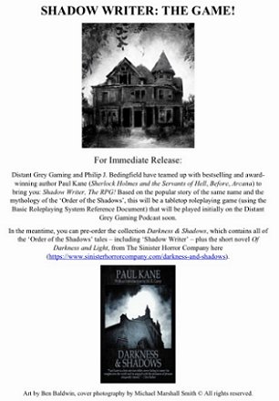 Shadow Writer the Game press release image