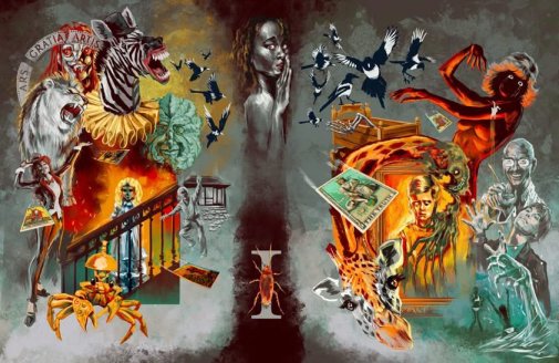 wraparound cover art for Shadowplays, edited by Mike Chinn and Peter Coleborn