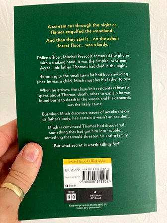 Back cover of The Family Lie by P L Kane