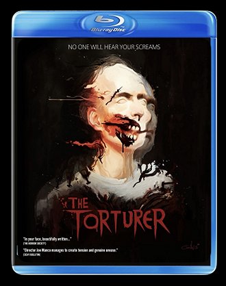 mock-up of Blu-Ray cover for The Torturer, written by Paul Kane