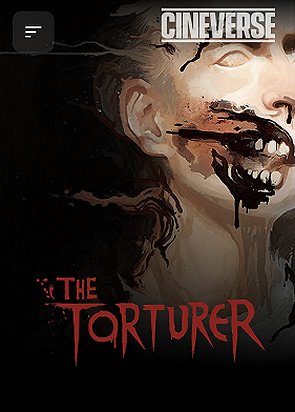 image showing the cover for The Torturer, written by Paul Kane, text at top reads CINEVERSE