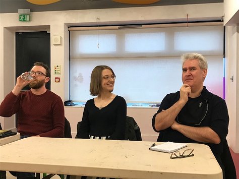 L to R: Mark A. Latham, Laura Purcell and Paul Kane